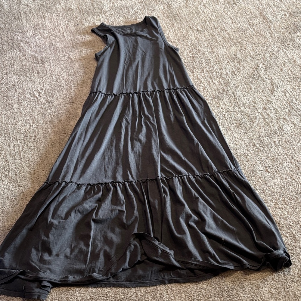 Aerie Charcoal Sleeveless Dress